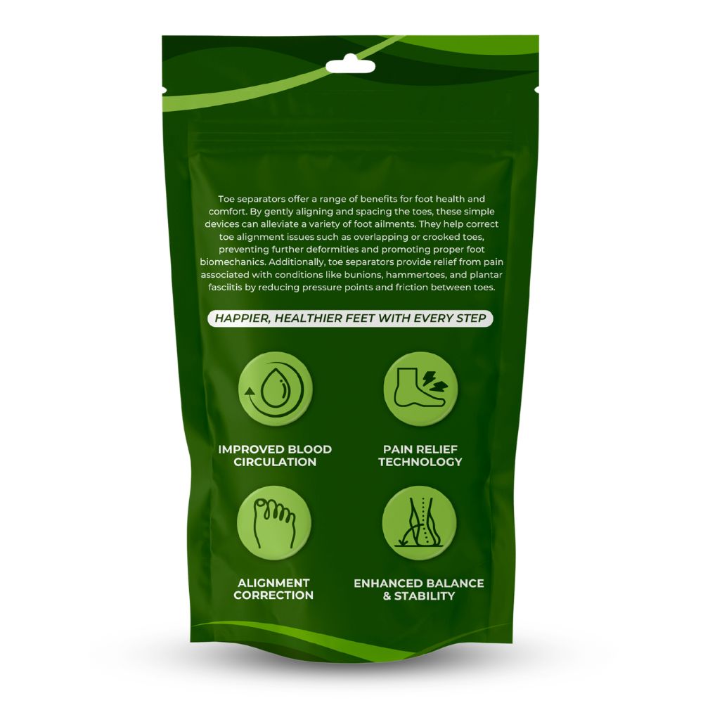 HIKE Foot Toe Separator – For Daily Comfort, Soft Toe Support & Suitable for Bunions and Hammer Toes