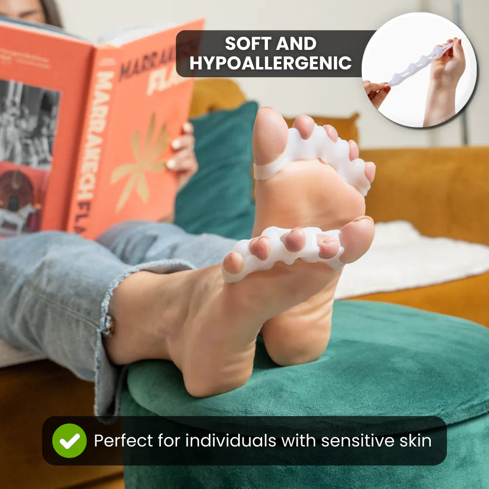 HIKE Foot Toe Separator – For Daily Comfort, Soft Toe Support & Suitable for Bunions and Hammer Toes
